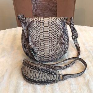 DONALD J PLINER Snakeskin Crossbody Bag